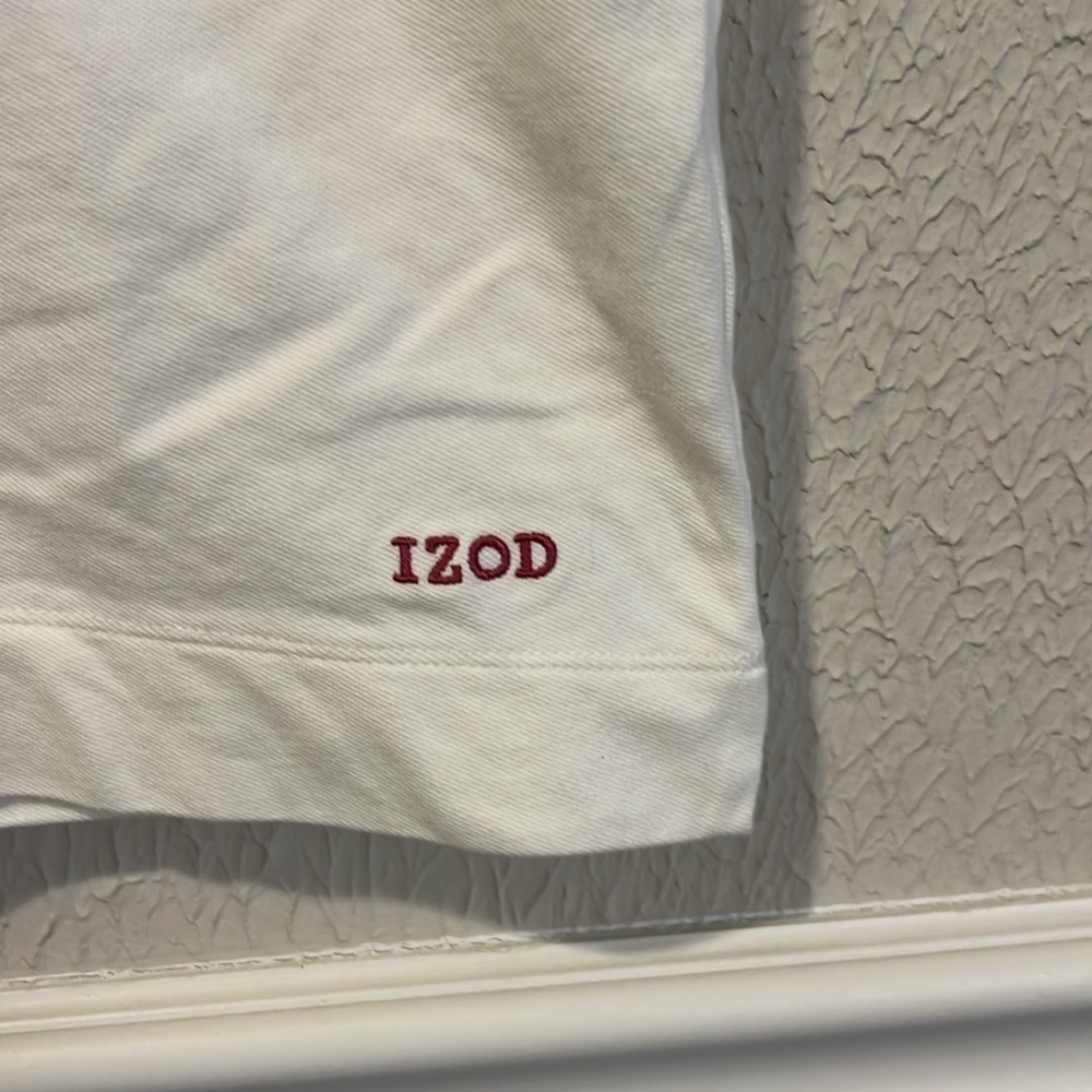IZOD XFG White pink cotton Golf polo shirt size small - Picture 3 of 7
